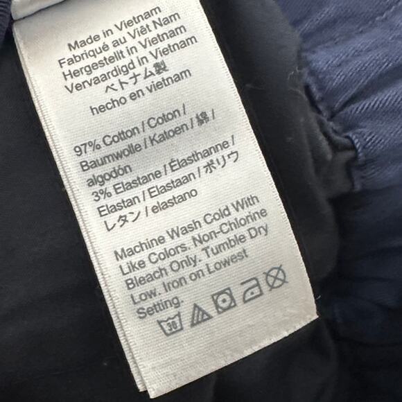 J. CREW Astrid Wide Leg Chino Pant Navy Blue Sz L {G46} - Picture 5 of 6